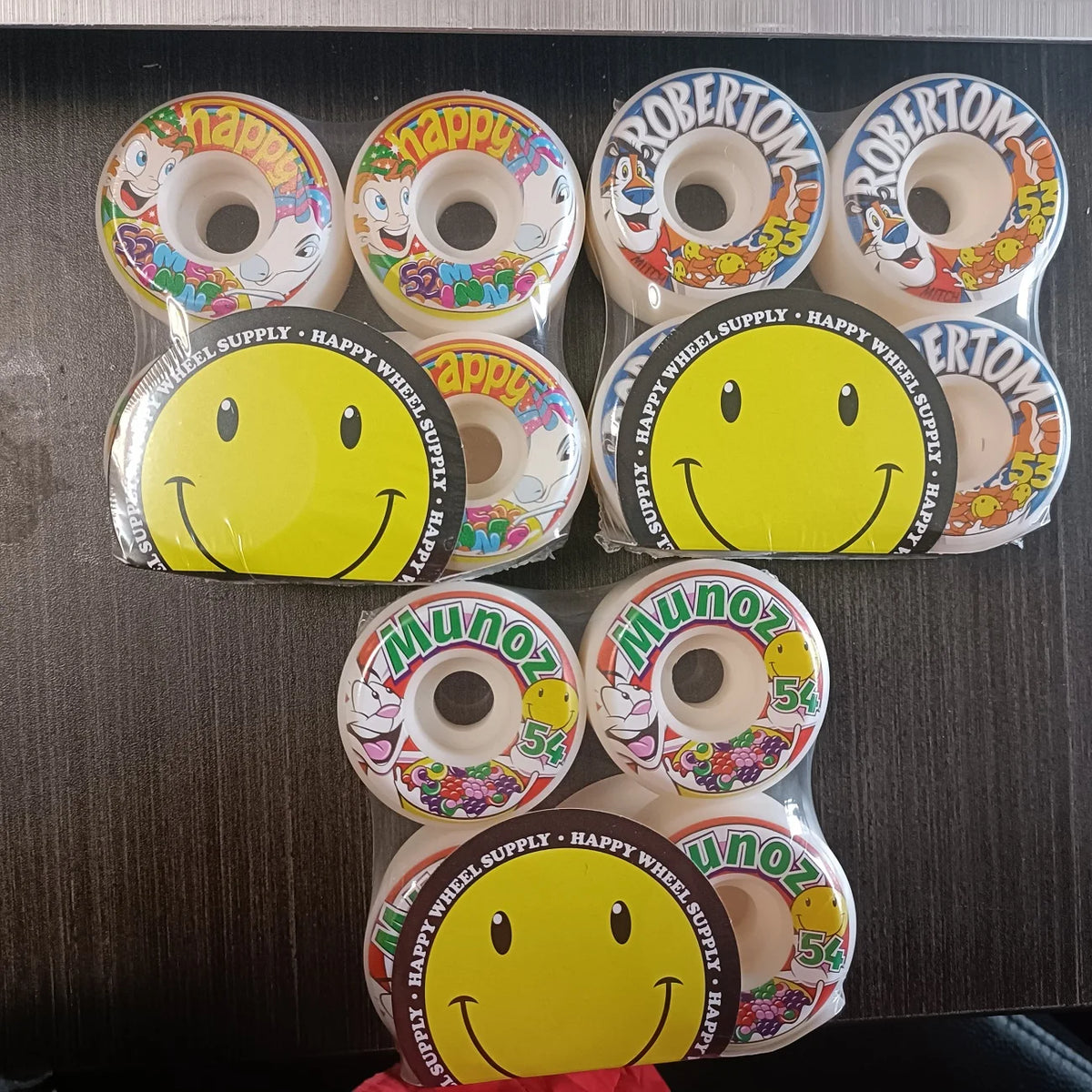 Happy Wheel Supply Pro Skateboard Wheels – 52mm / 53mm / 54mm